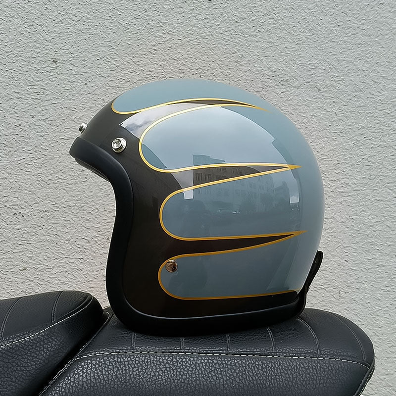 AeroGuard Vintage Helm Gecertificeerd volgens DOT- en ECE-Normen