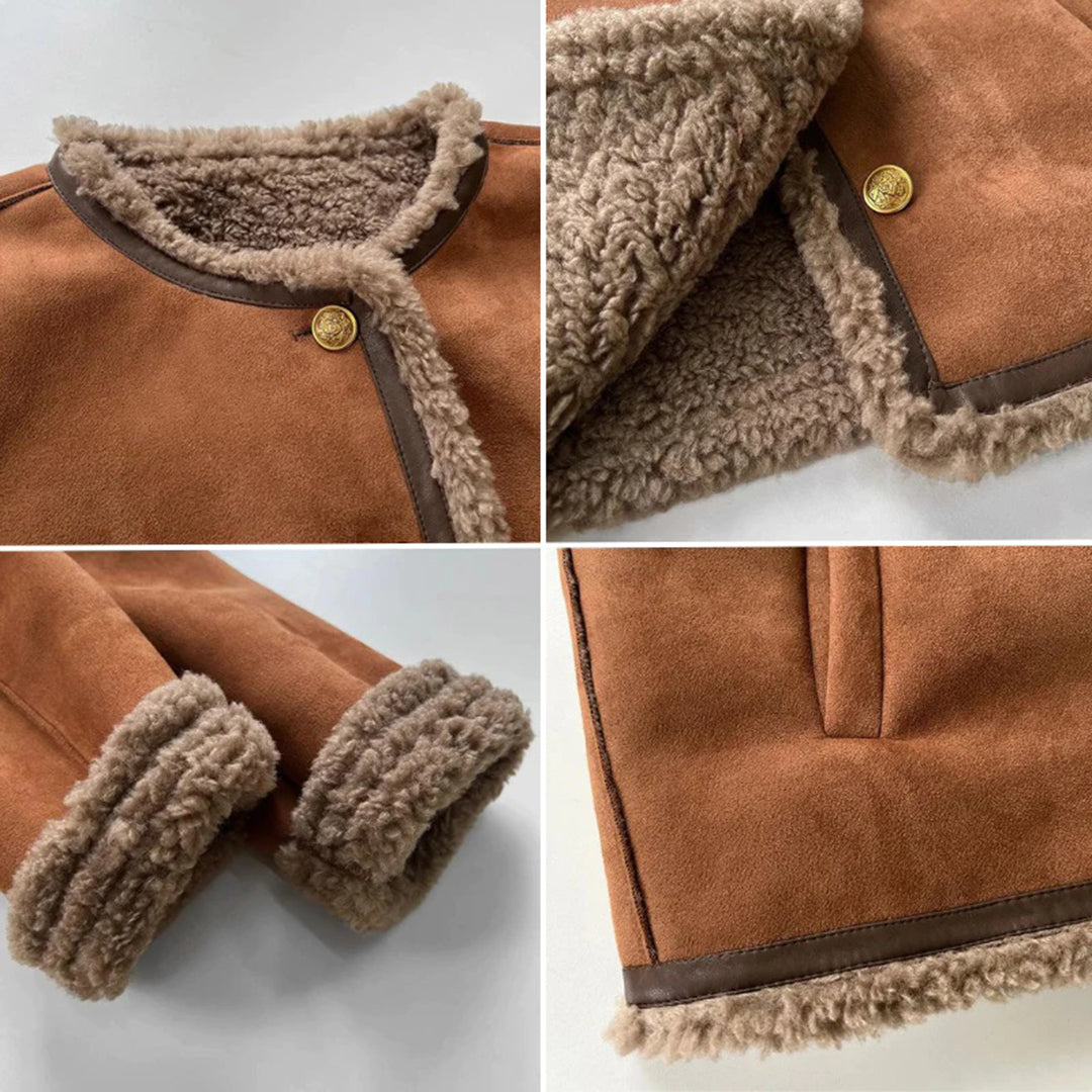 Sierra – Warme Faux Fur Motorjas Dames