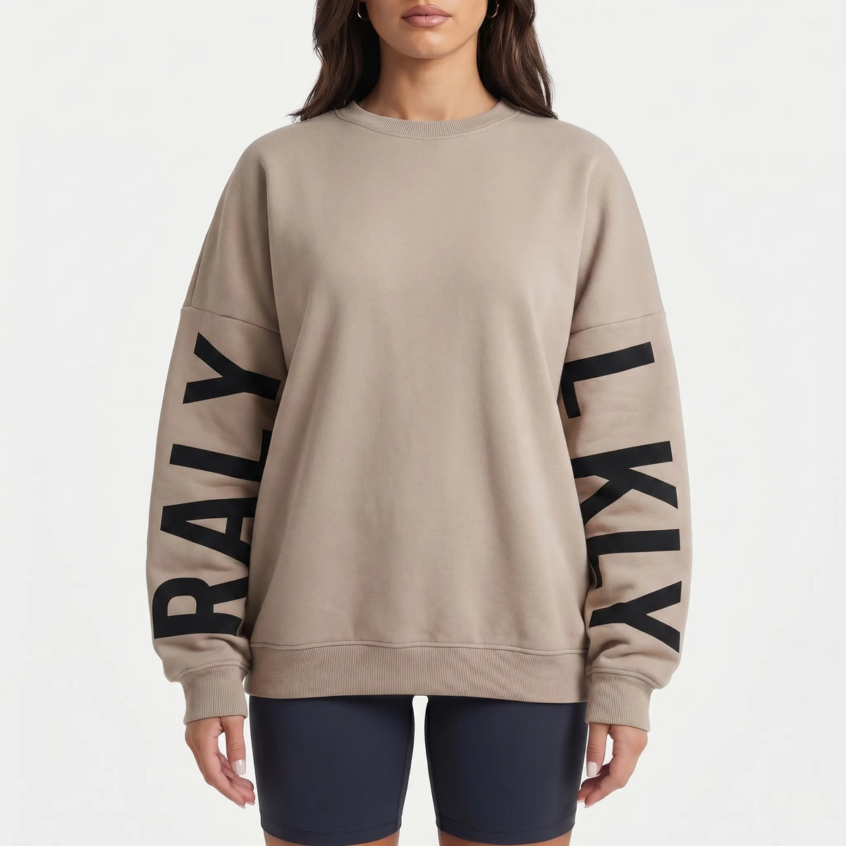 CozyspunOversized Crew Neck Sweatshirt
