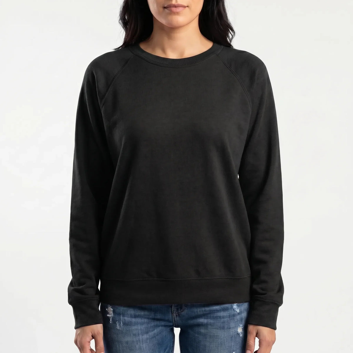 CrewnellePlain Crew Neck Sweatshirt