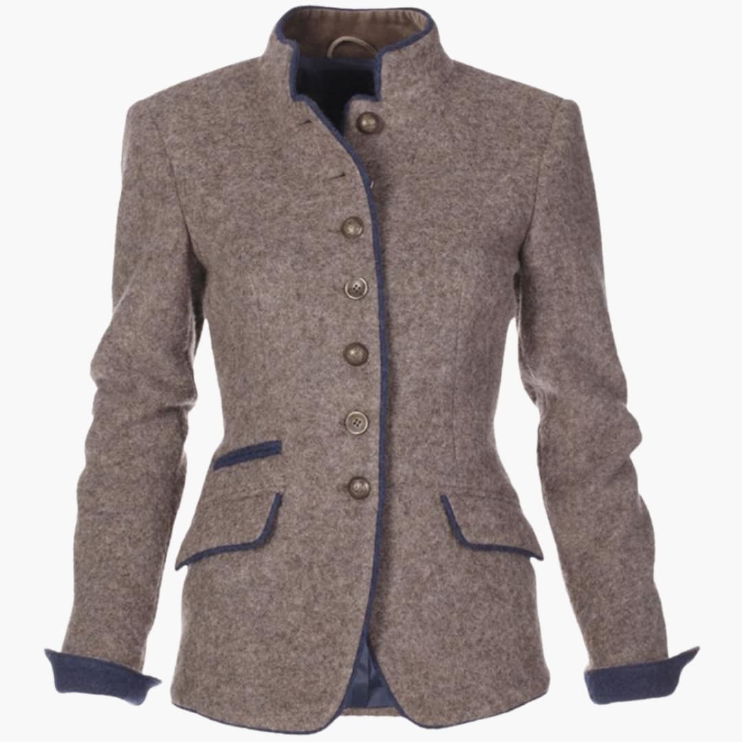 Dames blazer met reverskraag en knopen aan de voorkant