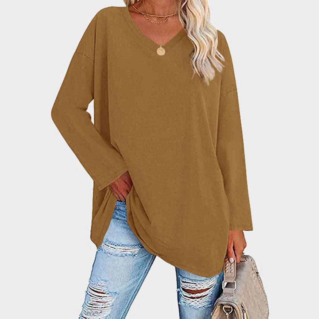 Aiah – elegante Top met lange Mouwen