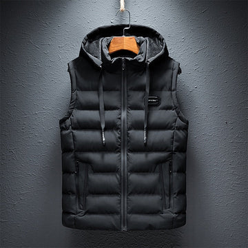 OSARO - lange Bodywarmer Met Capuchon Heren