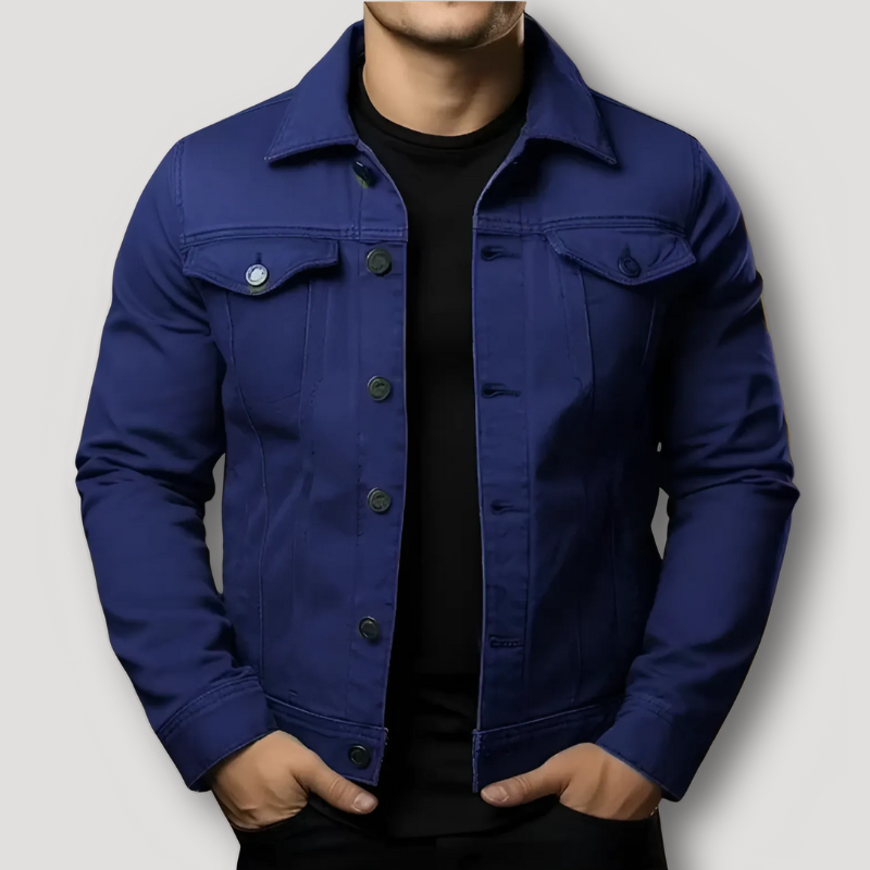 Trendy Warme Spijkerjas Met Voering Voor Heren - Jayson