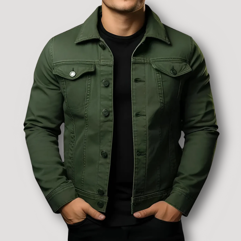 Trendy Warme Spijkerjas Met Voering Voor Heren - Jayson