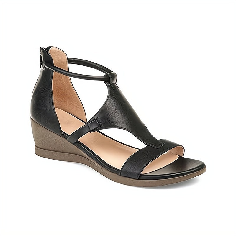 Hoymans TerraLuxe – Stijlvolle Romeinse Wedge Sandalen