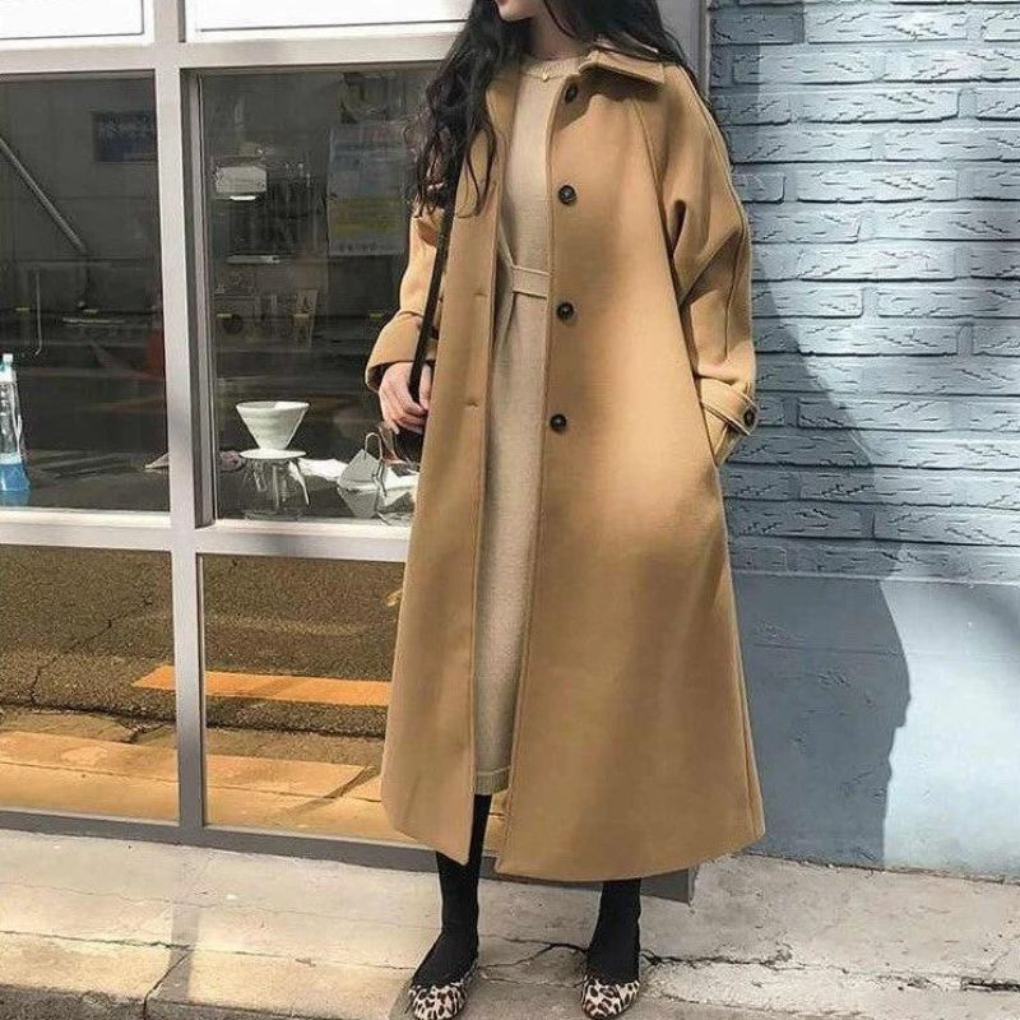 Vrouwen elegante lange Jas