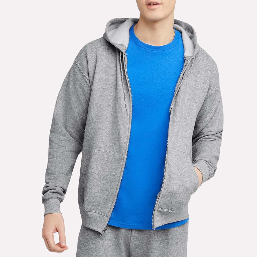 Heren Hoodie met Doorlopende Rits