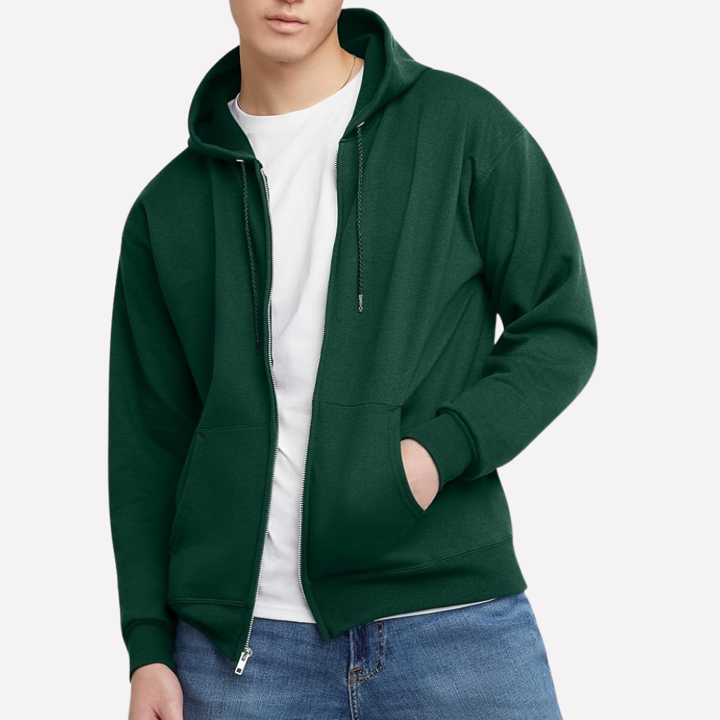 Heren Hoodie met Doorlopende Rits