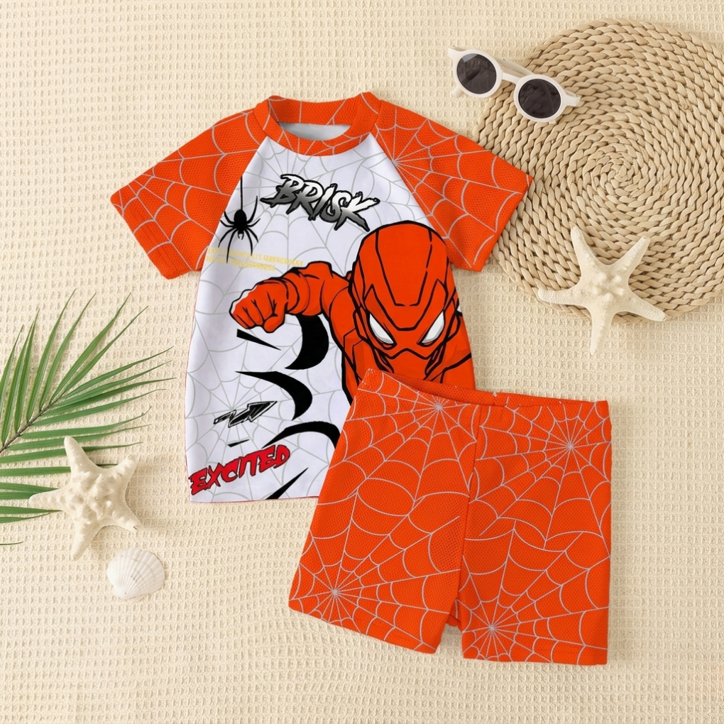 Zwemset met T-Shirt en Shorts voor Jonge Jongens