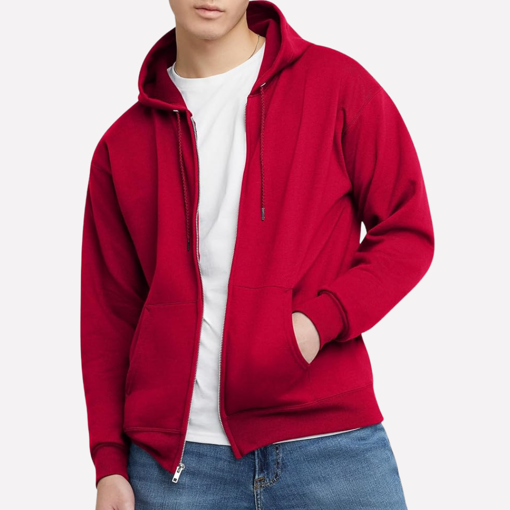 Heren Hoodie met Doorlopende Rits