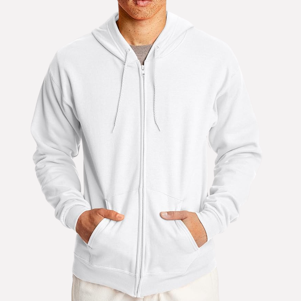 Heren Hoodie met Doorlopende Rits
