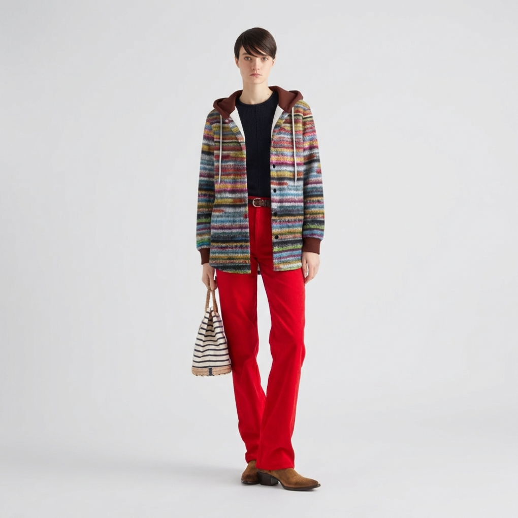 Dames Hooded Winter Cardigan