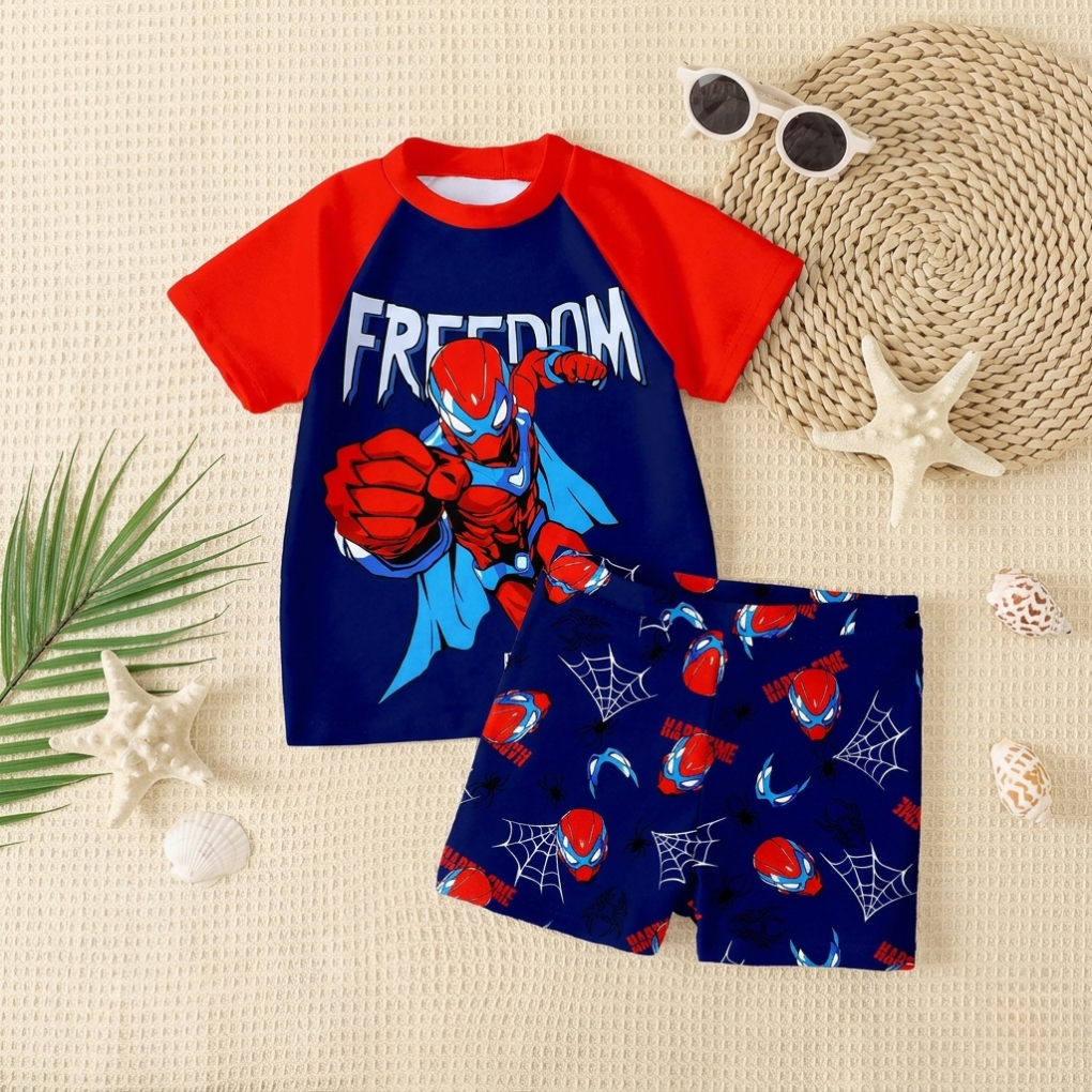 Zwemset met T-Shirt en Shorts voor Jonge Jongens