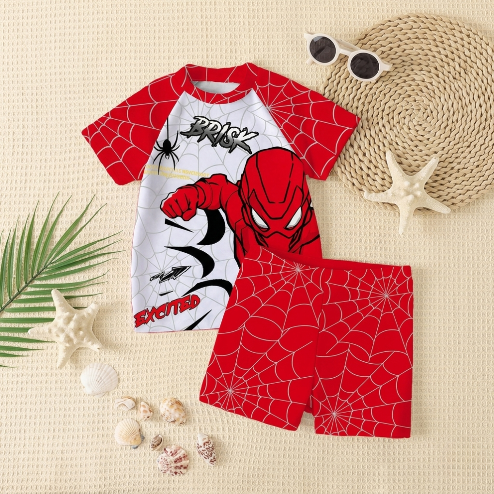 Zwemset met T-Shirt en Shorts voor Jonge Jongens