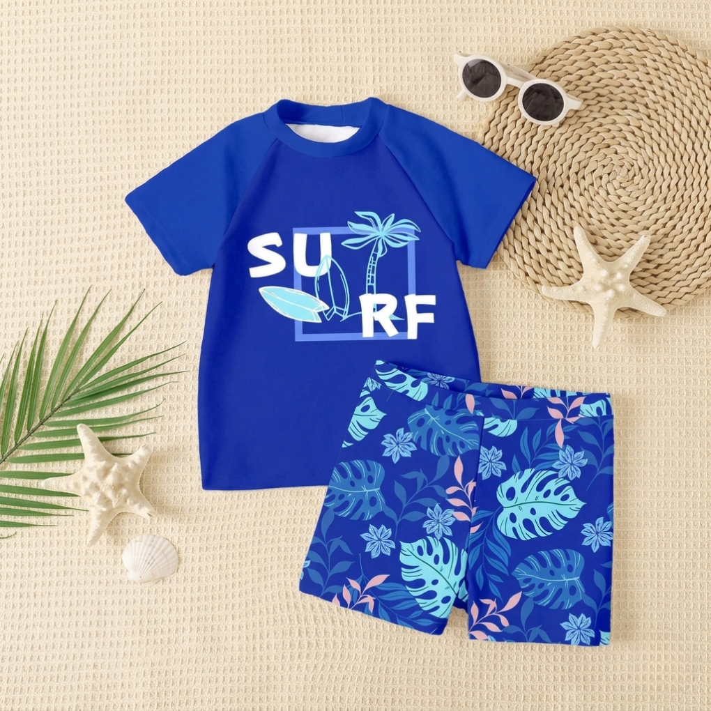 Zwemset met T-Shirt en Shorts voor Jonge Jongens