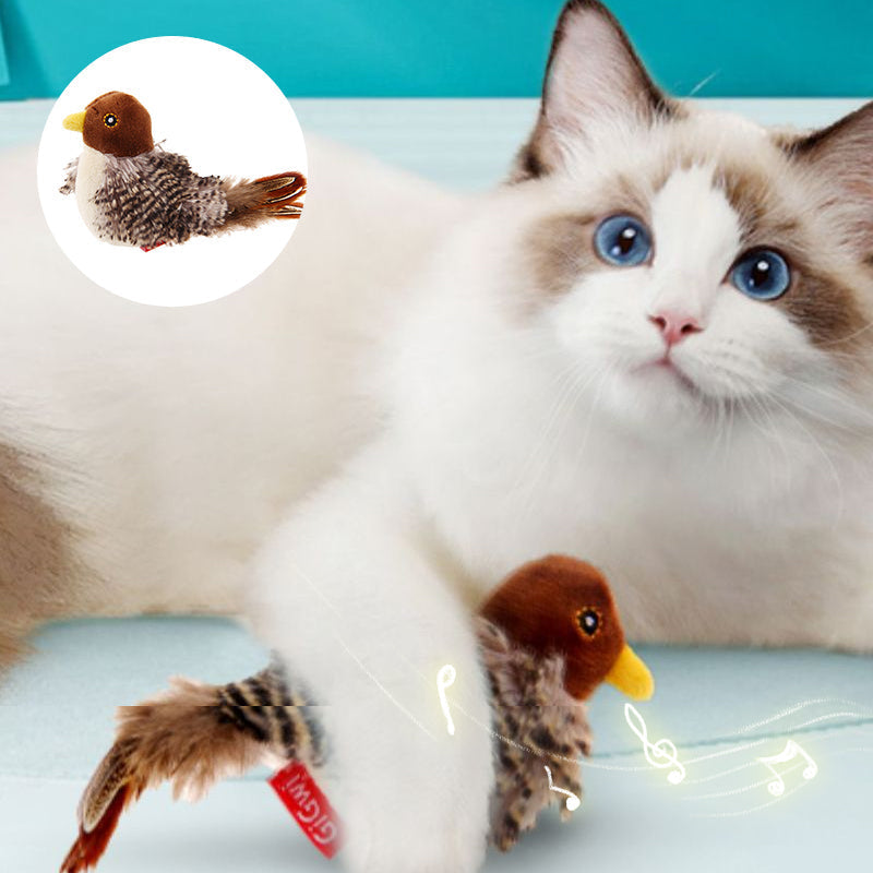 Decoratieve vogel met tjilpgeluid