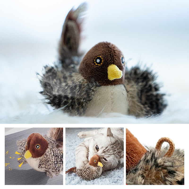 Decoratieve vogel met tjilpgeluid