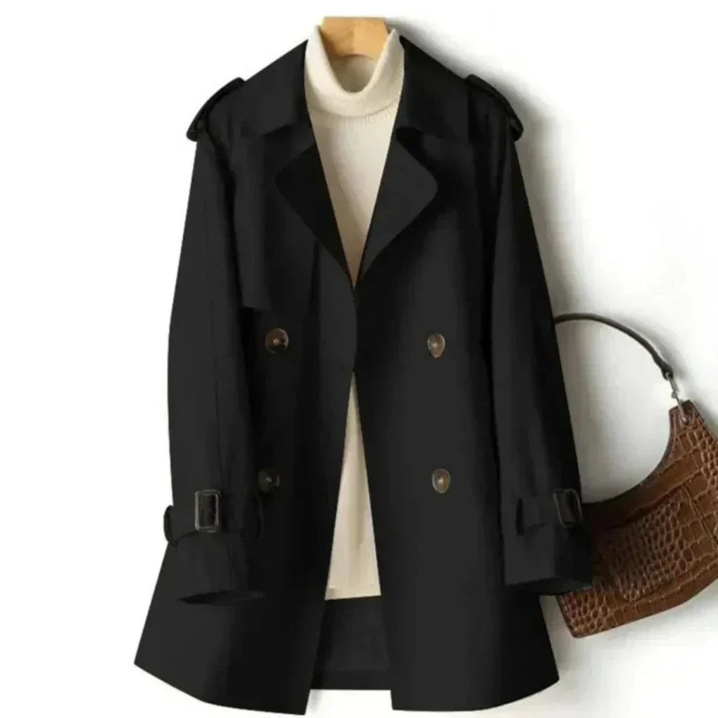 Klassieke double-breasted trenchcoat voor dames