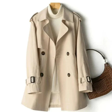 Klassieke double-breasted trenchcoat voor dames