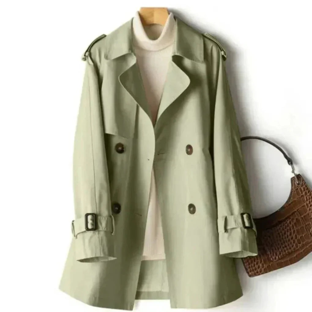 Klassieke double-breasted trenchcoat voor dames