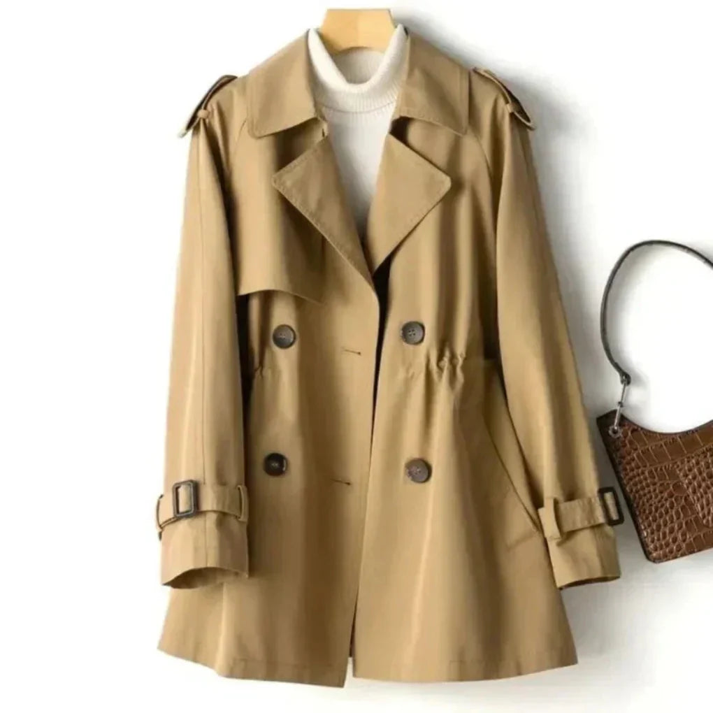 Klassieke double-breasted trenchcoat voor dames