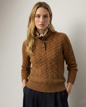 Arden kasjmier vest met knopen