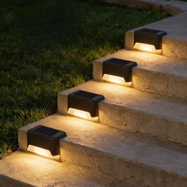 Solar-trapverlichting, set van 8 – zelfopladend, automatisch aan/uit