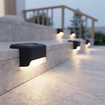 Solar-trapverlichting, set van 8 – zelfopladend, automatisch aan/uit