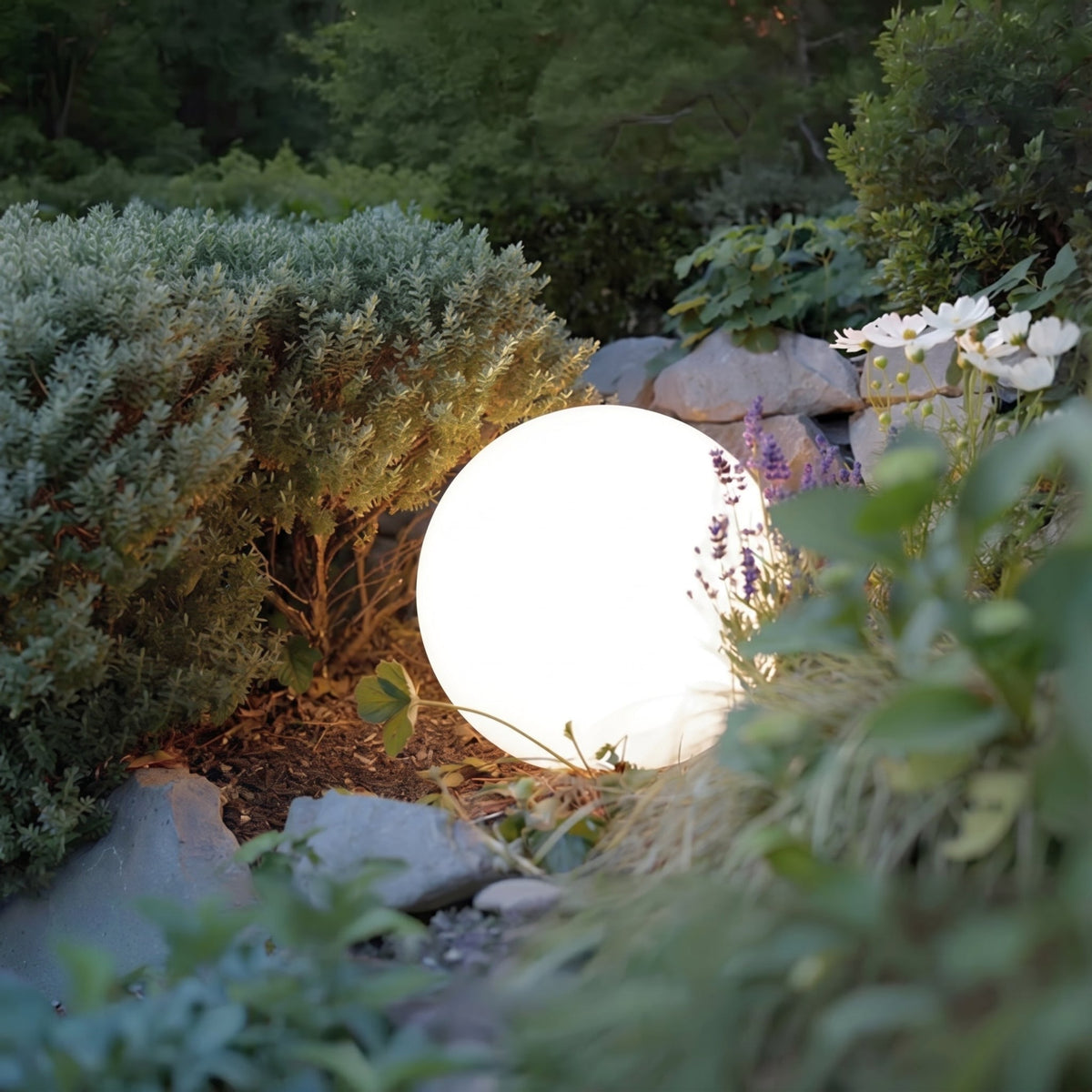 Tuinbollamp op zonne-energie – draadloze, waterdichte buitenlamp