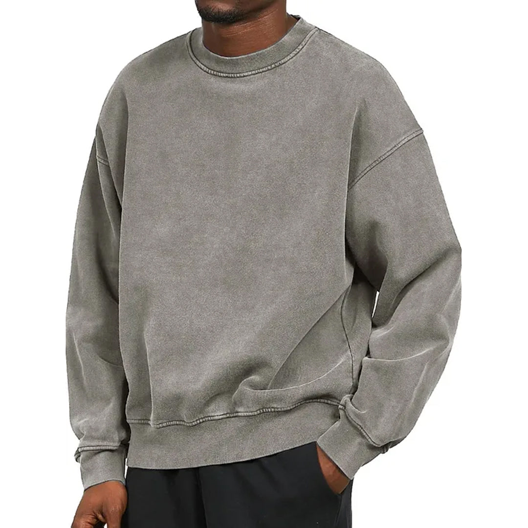 Comfortabele Washed Heren Sweater - Fours