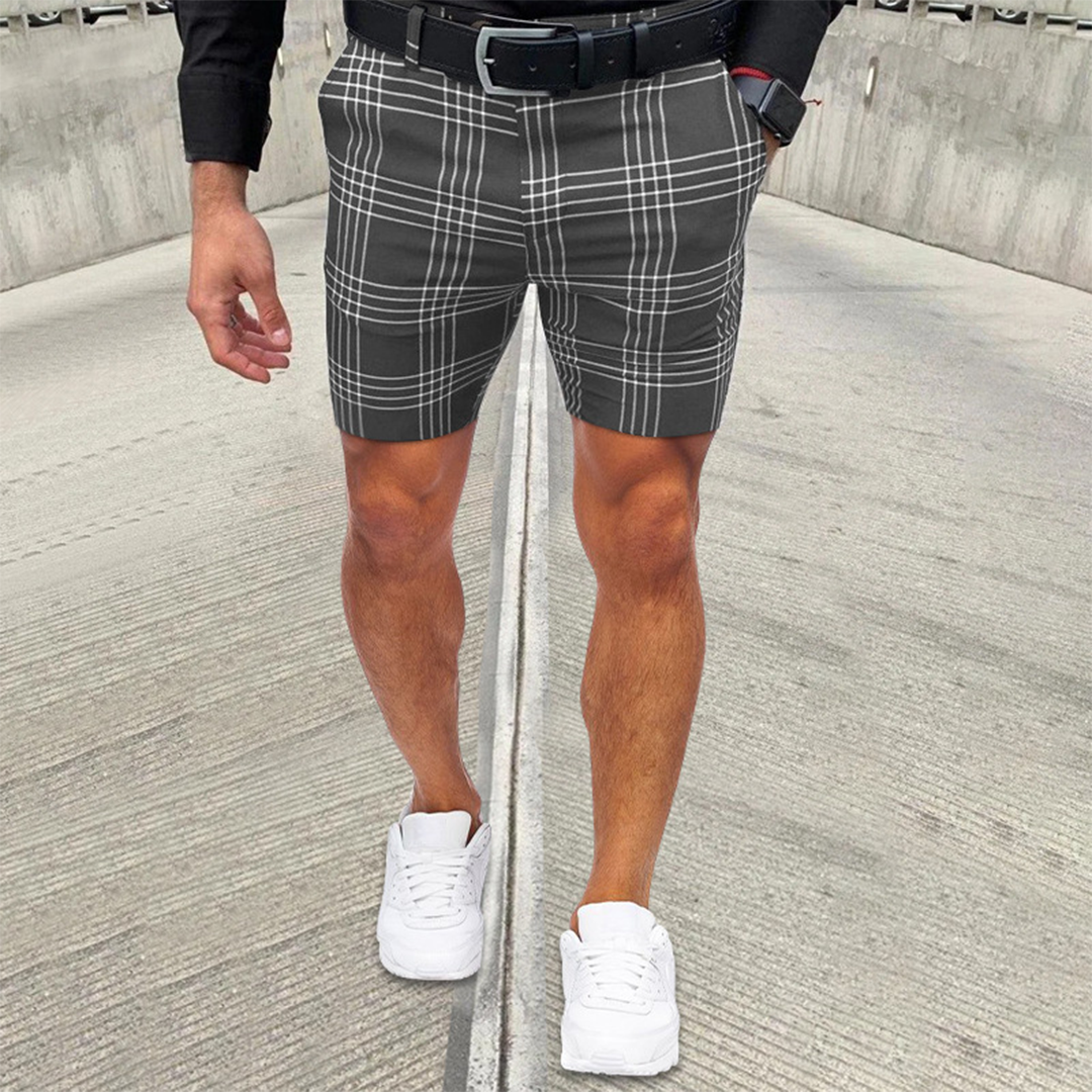 Geruite korte broek voor heren