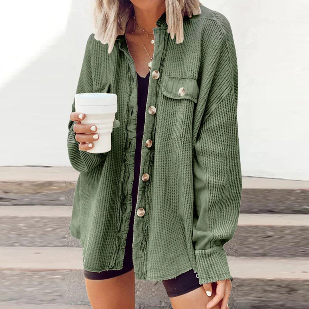 Oversized gebreid vest voor dames