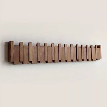 Houten wandkapstok – inklapbare haken met minimalistisch design