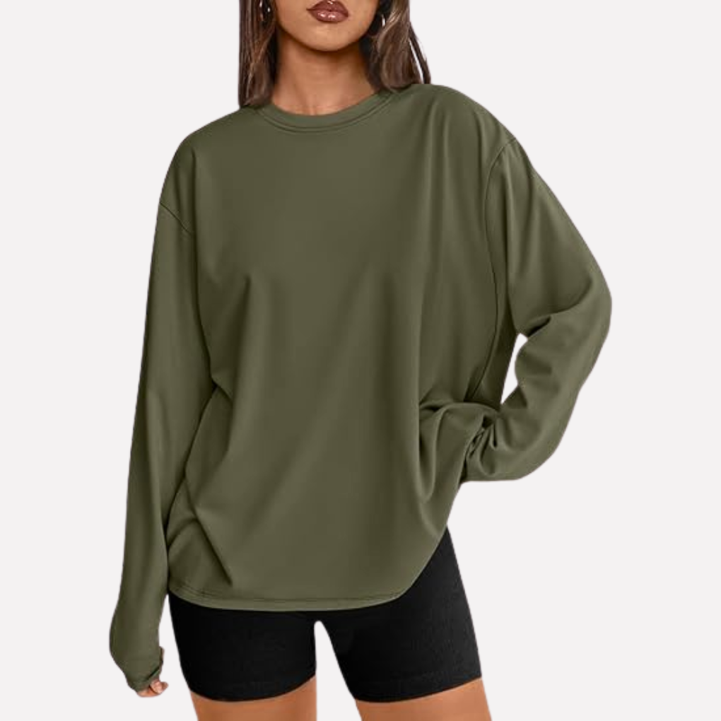 Vrouwen oversized shirt met lange mouwen