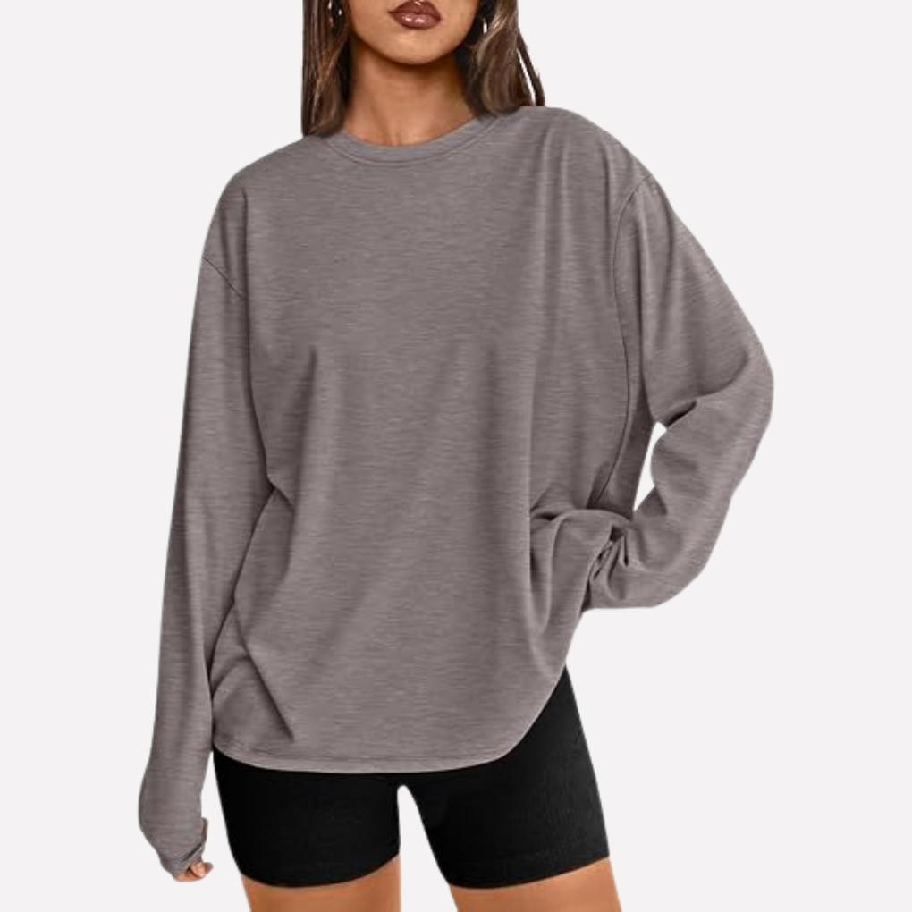 Vrouwen oversized shirt met lange mouwen