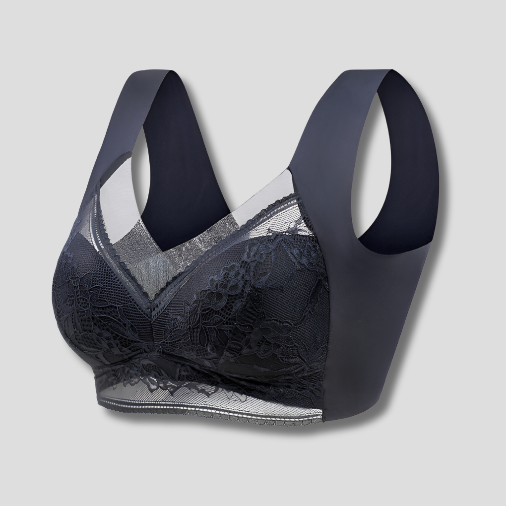 Naadloze push-up bralette met kant