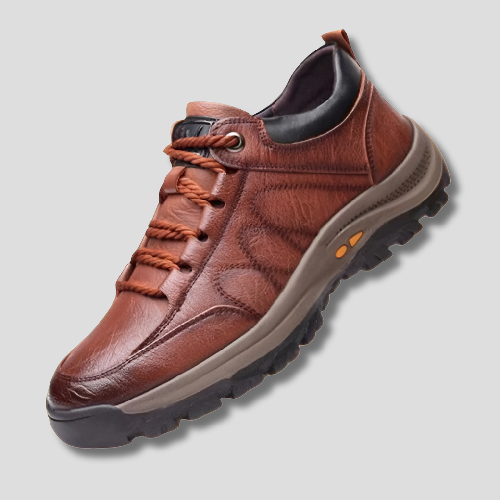 Orthopedische leren herenschoenen