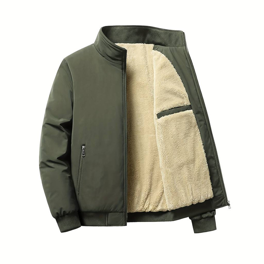 Comfortabel Softshell Winterjas Met Bontvoering Voor Heren
