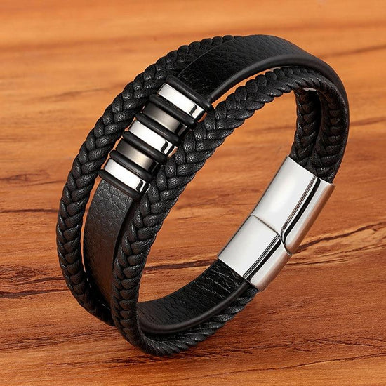 AuraLeather - stijlvolle leren Armbanden Voor Mannen