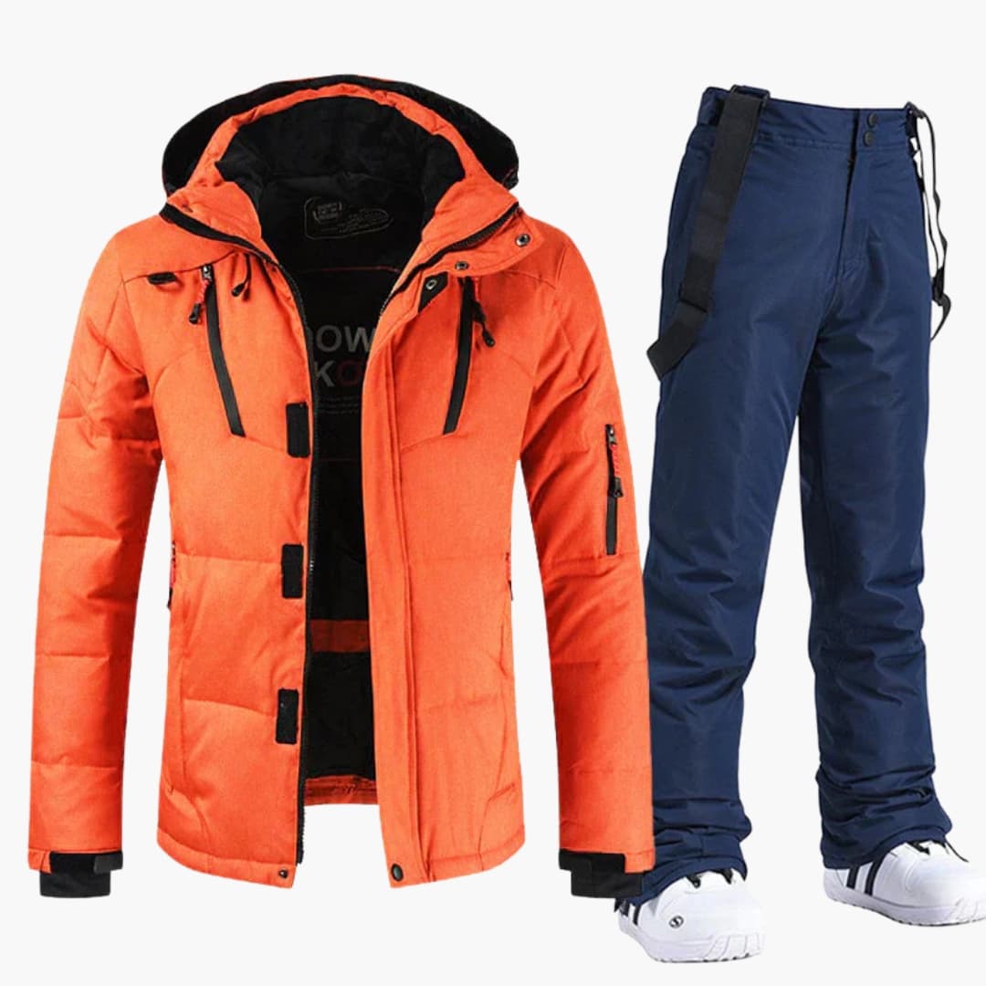 Heren skiset met gewatteerde jas en broek