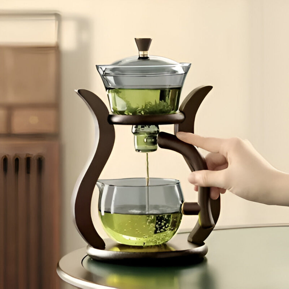 Ambachtelijke Theepottenset - Unieke Druppelvrije Theepot met Magnetische Schenker, Theefilter en Ergonomisch Handvat