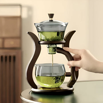 Ambachtelijke Theepottenset - Unieke Druppelvrije Theepot met Magnetische Schenker, Theefilter en Ergonomisch Handvat
