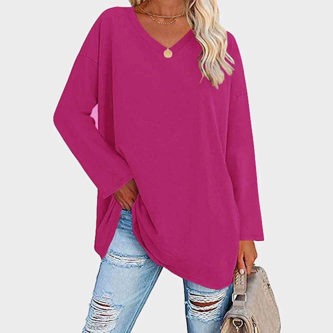 Aiah – elegante Top met lange Mouwen