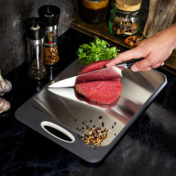 CleanSlice RVS Snijplank - Bacteriebestendig en Plasticvrij