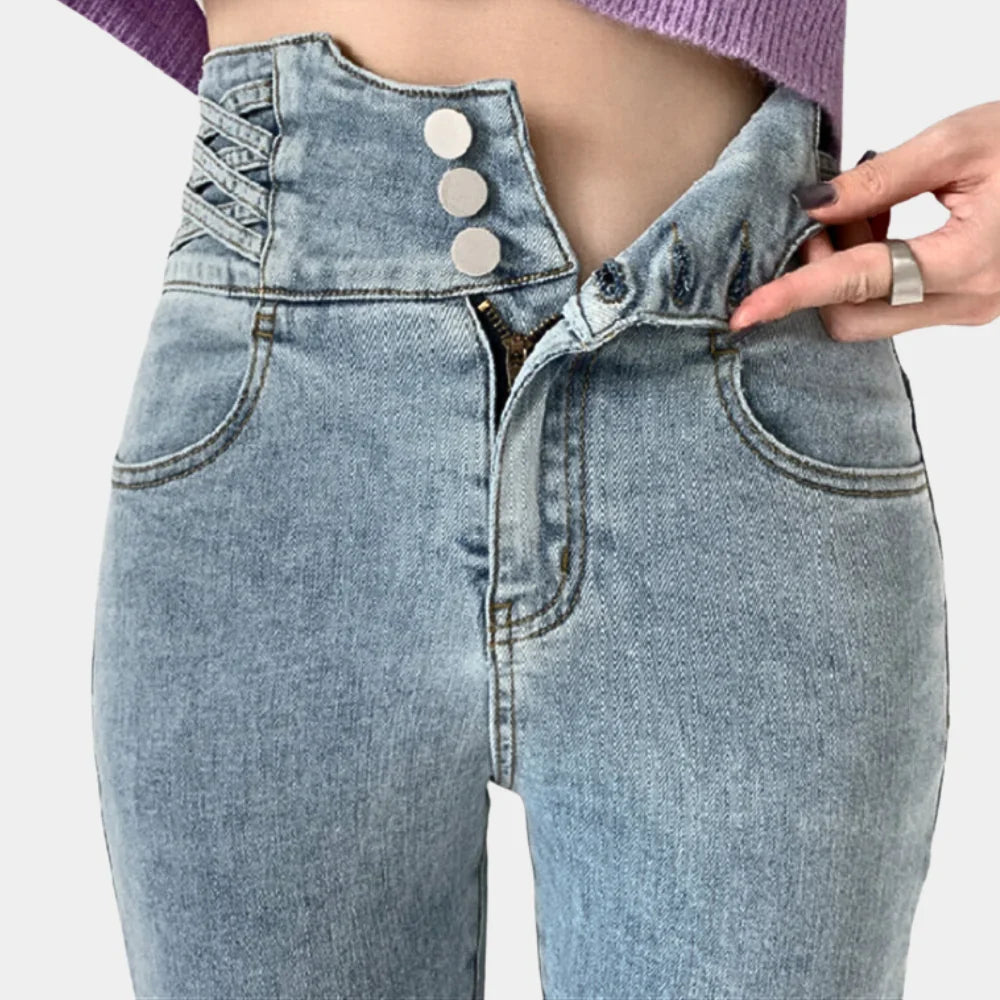 Slim Fit High Street Jeans voor Dames