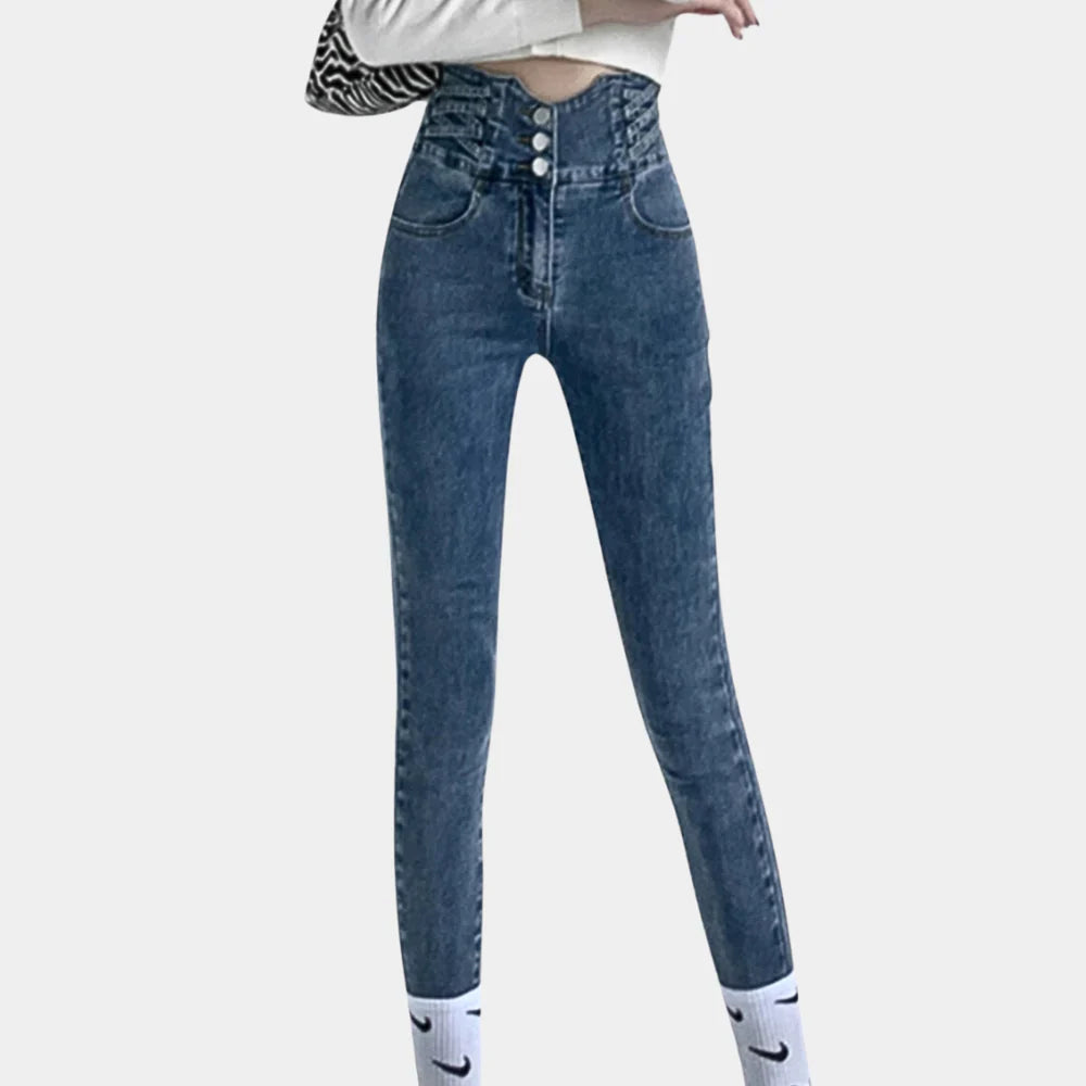 Slim Fit High Street Jeans voor Dames