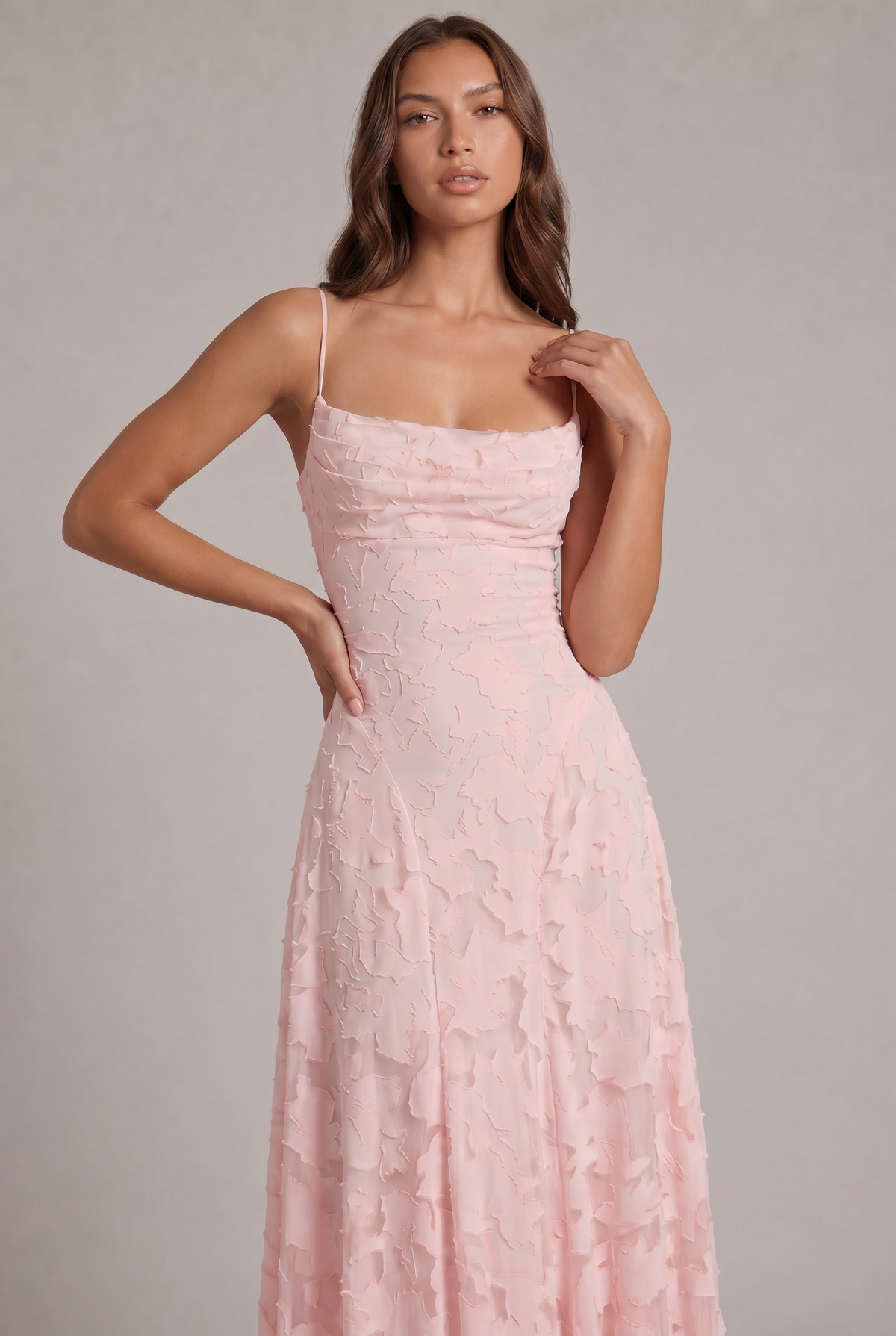 Olivia maxi-jurk - elegante avondjurk met bloemenpatroon