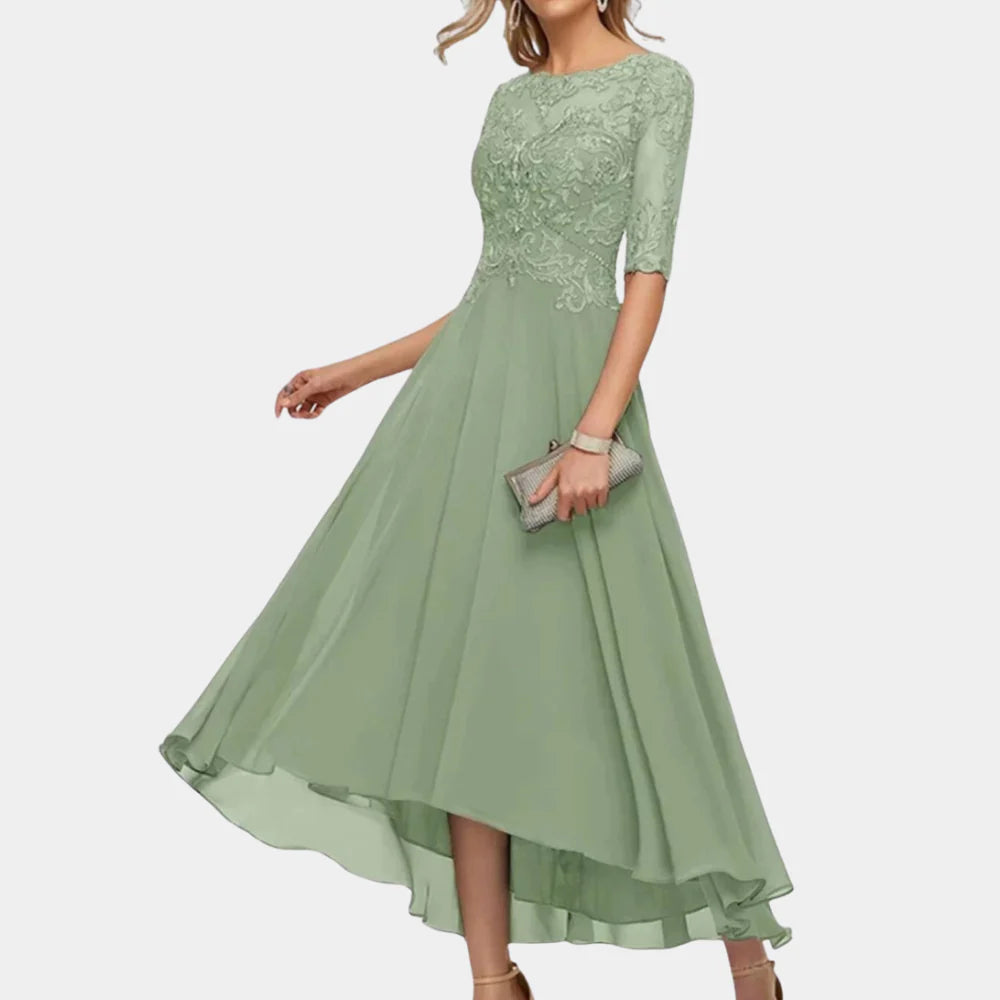 Celeste – Enkellange Chiffon Jurk Voor Dames