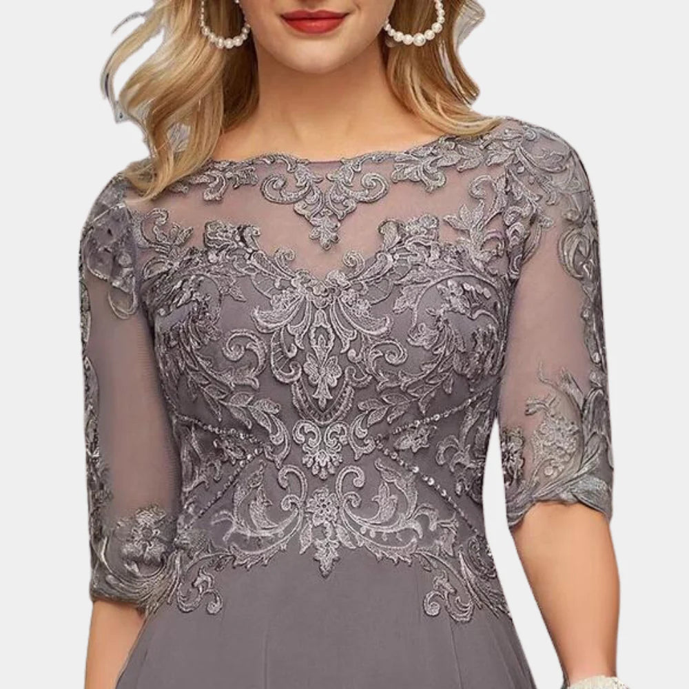 Celeste – Enkellange Chiffon Jurk Voor Dames